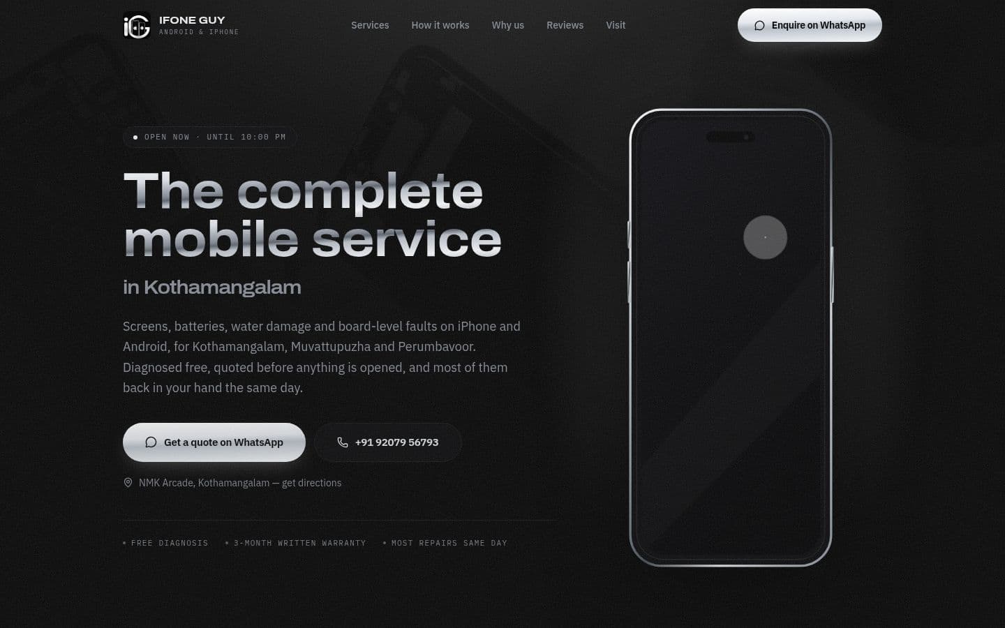 iFone Guy website designed and developed by FutureBytes