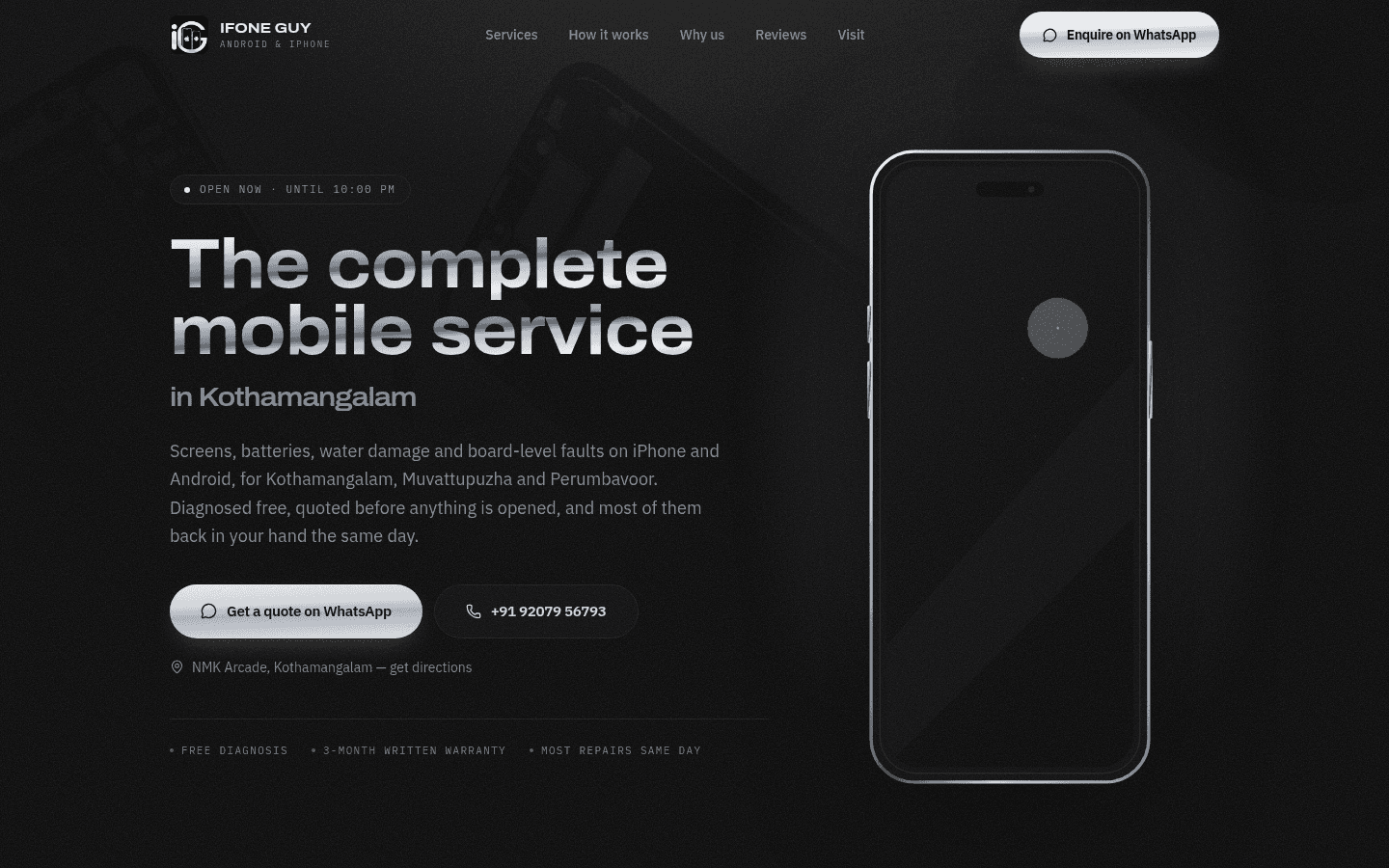 iFone Guy website designed and developed by FutureBytes