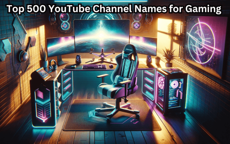 YouTube Channel Names for Gaming